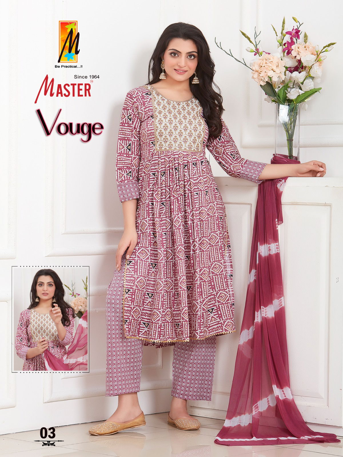 Master Vouge Printed Readymade Suits Catalog
